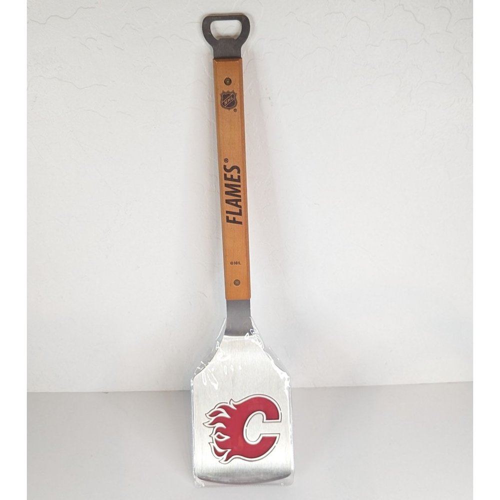 NHL The Sportula Calgary Flames Grill Cook Spatula & Bottle Opener